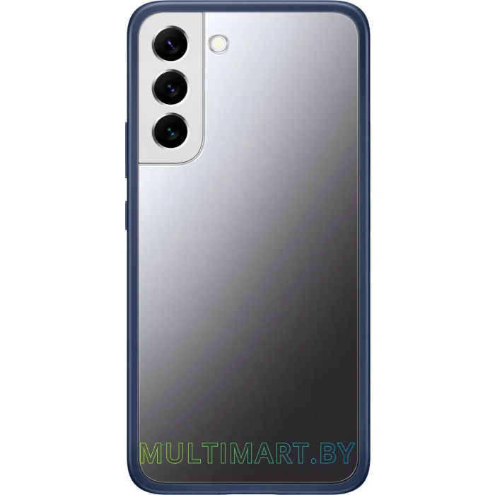 Чехол для телефона Samsung Frame Cover для S22+ (прозрачный с темно-синей рамкой)